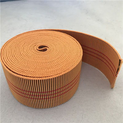 Porcellana allungamento all'aperto della tessitura 20%-30% della mobilia di colore dell'arancia di 60mm con 3 linee rosse fornitore