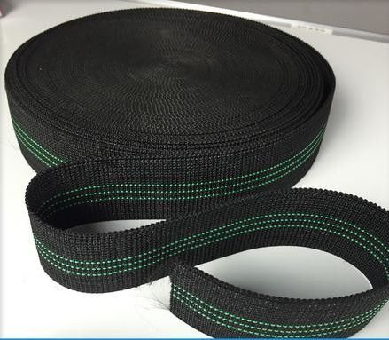 Porcellana Colore nero elastico della tessitura 68g/M del sofà indiano di stile con 3 linee verde fornitore