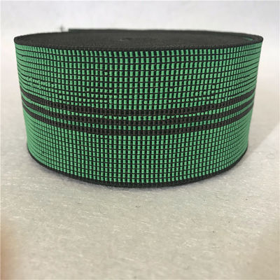 Porcellana Tessitura elastica verde di larghezza 50mm con 3 linee numero nere 350B# fornitore
