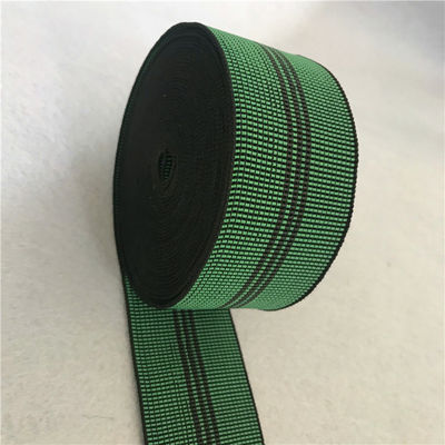 Porcellana 70mm hanno intrecciato il verde elastico di colore della tessitura di allungamento per la parte posteriore ed il sedile del sofà fornitore