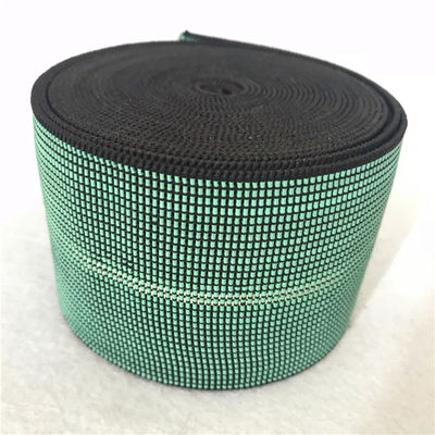 Porcellana Tessitura elastica dell'elastico delle cinghie del sofà del jacquard verde di uso fatta da gomma malese fornitore