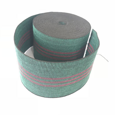 Porcellana colore verde ad alta resistenza di larghezza 8cm della cinghia della tessitura del poliestere di allungamento di 40% fornitore