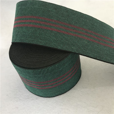 Porcellana colore verde su ordinazione ad alta resistenza di larghezza 8cm della cinghia della tessitura del poliestere di allungamento di 40% fornitore