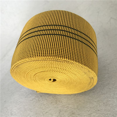 Porcellana Colore di giallo della tessitura del sofà di larghezza 7cm della tessitura di allungamento di 70% fatto da gomma malese fornitore