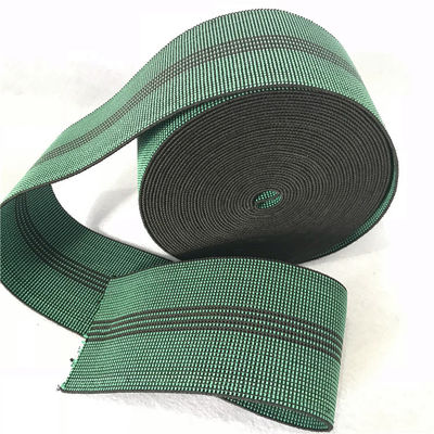 Porcellana Tessitura elastica durevole della gomma sintetica per il sofà nel colore verde 6cm 460B# fornitore