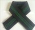 Colore nero elastico della tessitura 68g/M del sofà indiano di stile con 3 linee verde fornitore