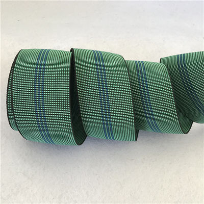 Porcellana Tessitura elastica resistente della sedia, cinghie dell'elastico del sofà di larghezza di colore verde 60mm fornitore