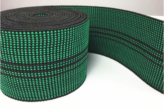Porcellana larghezza elastica dell'interno della cinghia della tessitura di colore verde degli accessori del sofà a 2 pollici fornitore
