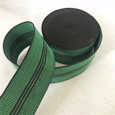 Porcellana verde elastico intrecciato di colore di larghezza 50mm della cinghia di allungamento per la parte posteriore ed il sedile del sofà fornitore