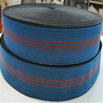 Porcellana Blu elastico della tessitura della sedia dell'alto prato inglese su ordinazione di tenacia con 3 cinghie rosse fornitore