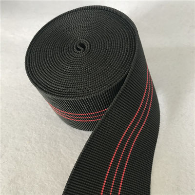 Allungamento elastico della tessitura 50%-60% del sofà nero di colore con uso di linee rosse per il sedile del sofà fornitore