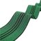 colore verde della tessitura elastica del sofà di larghezza pp di 50mm con 3 linee nere fornitore