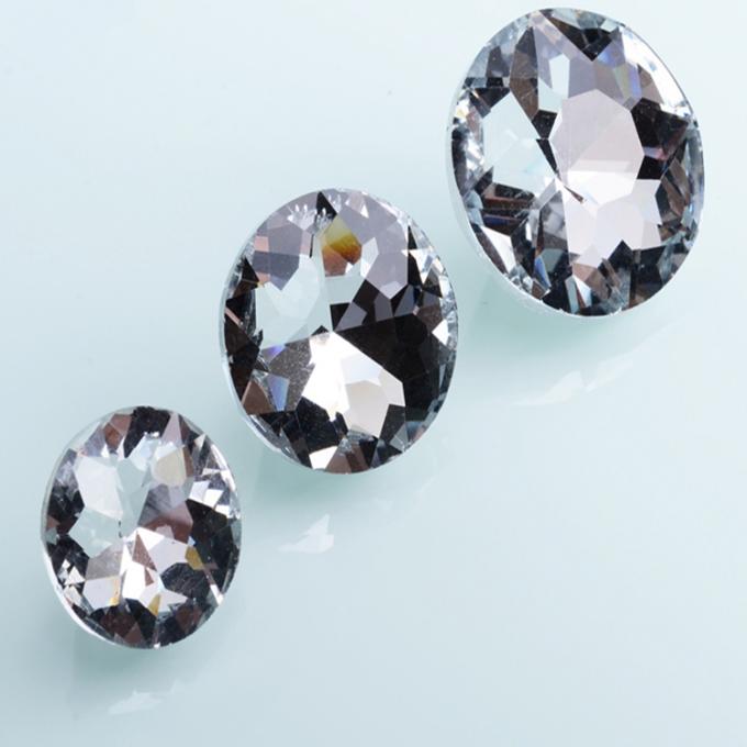 Il cristallo di rocca di cristallo di multi dimensione di stile varia abbottona il diametro trasparente di 25mm